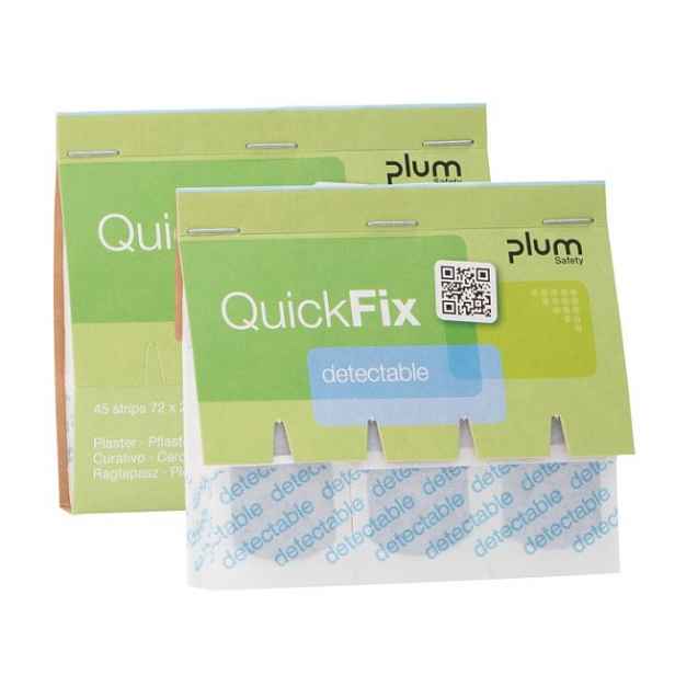 Plum Safety Plum QuickFix Detectable, 45 náplastí,  detekovatelné díky kovu