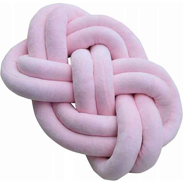 Růžová Polštář Uzlík knot růžový 45x35