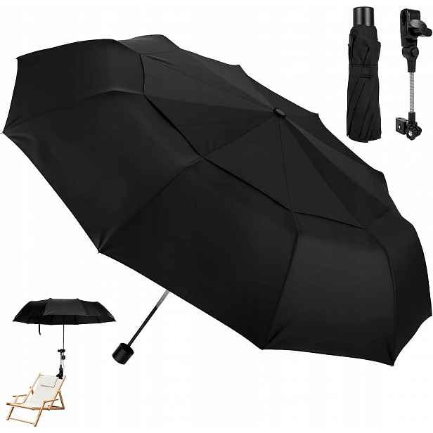 Slunečník na lehátko s klipem, ochrana UV50+, nastavitelný 360°, 120 cm