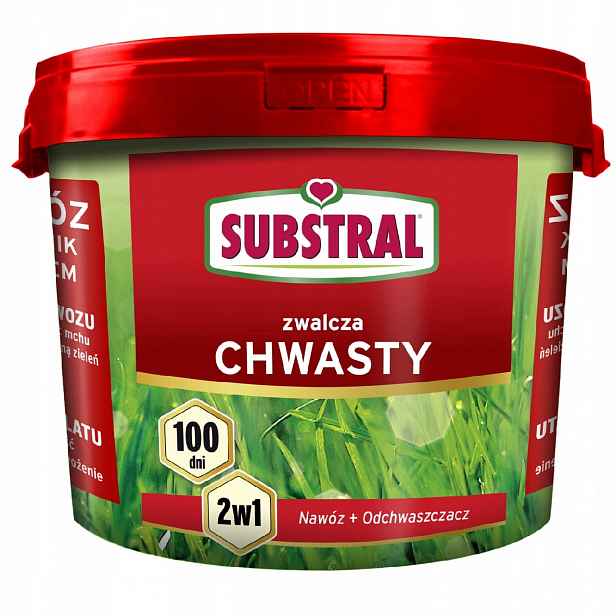 Substral pro trávy dlouhodobě působící odplevelovač 100 dní 5 kg hnojivo herbicid