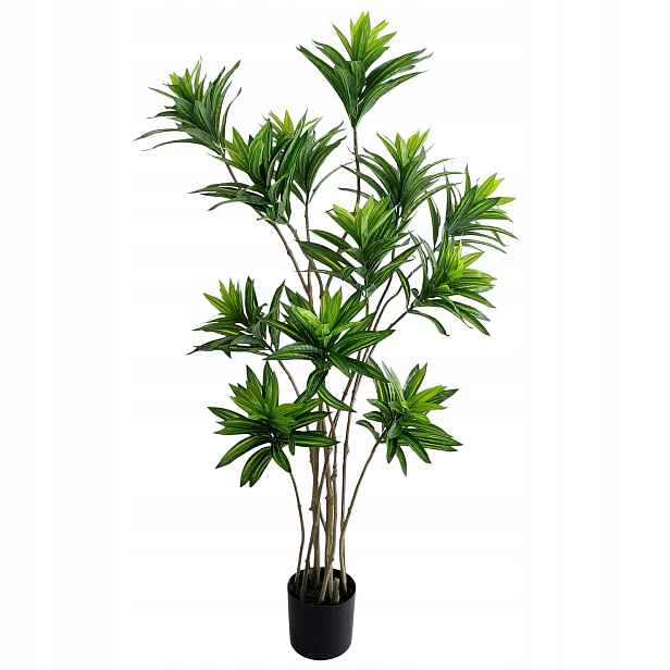 Umělá Dracaena Rostlina V Květináči Dekorativní Stromek Juka Ozdobná 140 cm