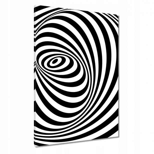 Obrazy 70x100 Abstrackja černobílá