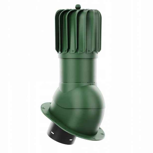 Rotační komínek Rotoline na ploché základny Pi ø 125 mm podlouhlý zelený