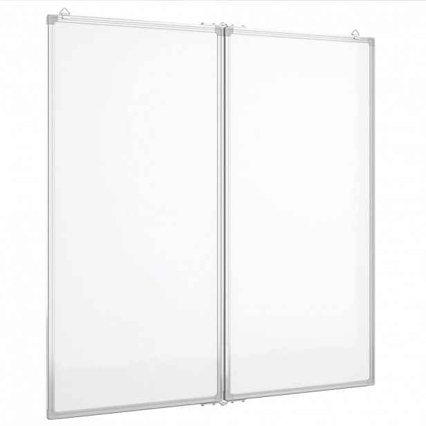 vidaXL Magnetická tabule rozkládací 80 x 80 x 1,7 cm hliník
