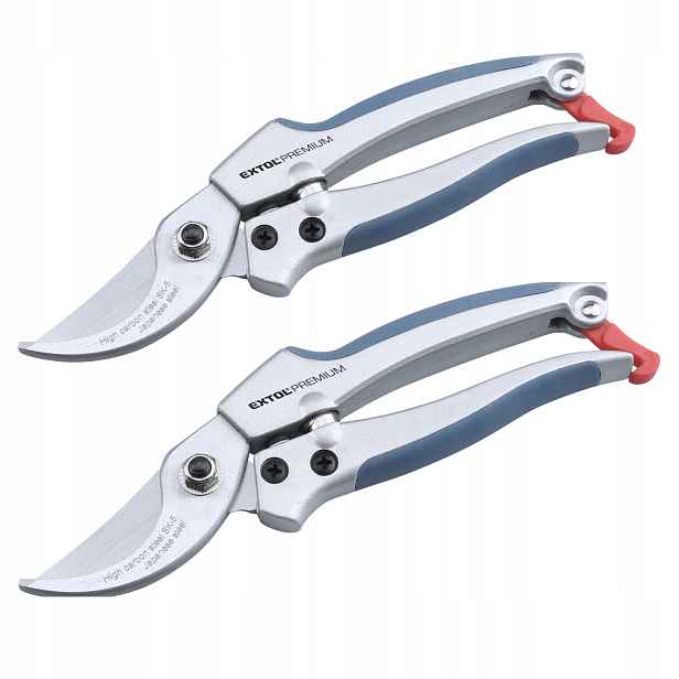 2 x Zahradní nůžky na květy větví ocel 205 mm, nůžky do 20 mm