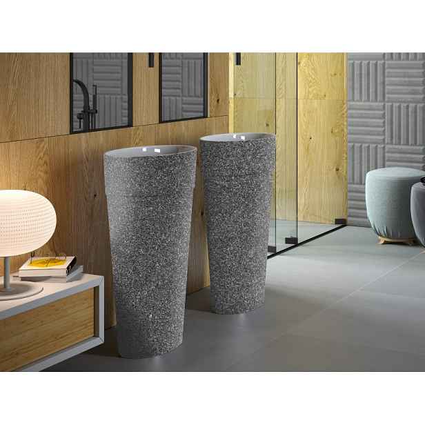 BESCO Olsen Spa  UNIQA KEUNIVSGLAM03 - Volně stojící umyvadlo UNIQA GLAM - grafitová
