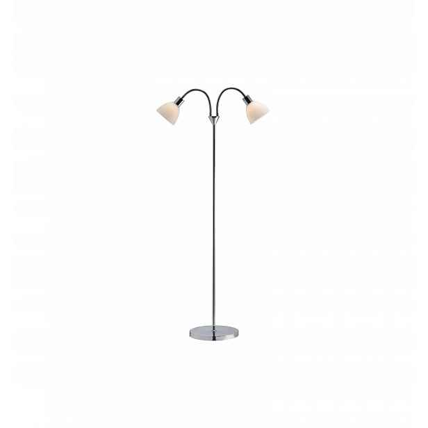 Podlahová lampa Ray chrom E14 2x25 W max sklo kov Nordlux
