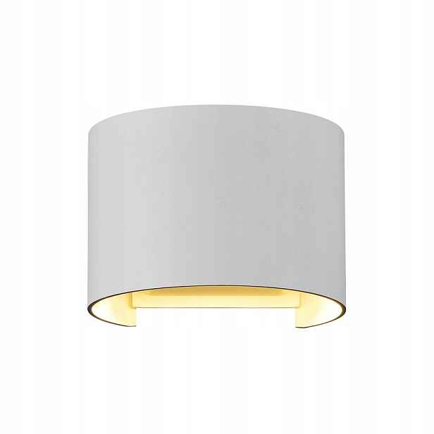 Venkovní nástěnná Led lampa kulatý bílá, horní a dolní část teplá Maytoni