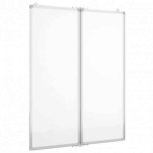 vidaXL Magnetická tabule rozkládací 80 x 100 x 1,7 cm hliník
