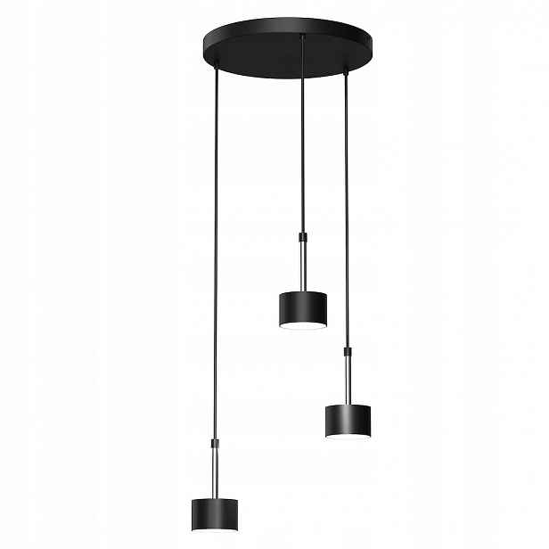 Závěsná lampa Milagro Arena MLP7786 Černá Stříbrná 3xGX53 Nastavitelná