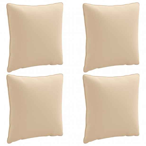 vidaXL 4-dílné zádové polstrování PUTTEN 4 pcs 100% polyester Krémová