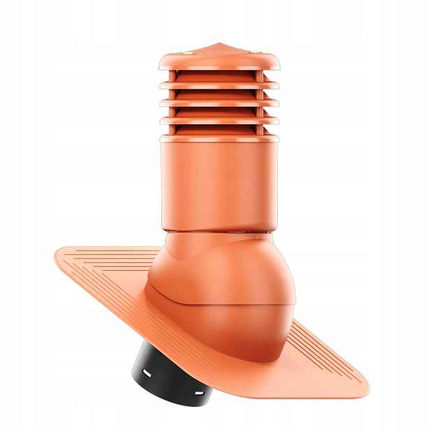 Větrací komín Smartline pod asfaltový šindel/pape fi 150 mm, zateplený cihlovou barvou