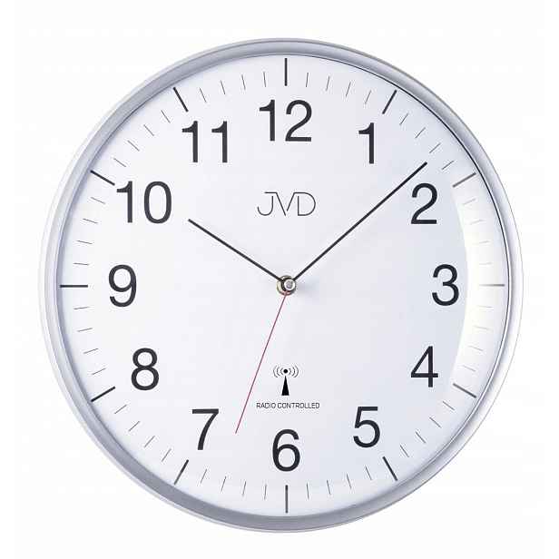 Elegantní, Čitelný Nástěnný Hodinový Stroj Jvd RH16.1 DCF77