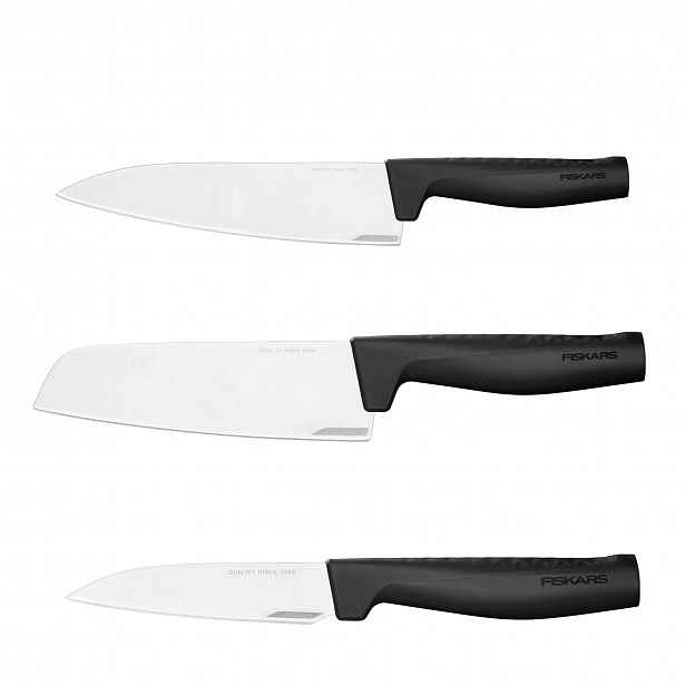 Fiskars Kuchyňský set Nůž Šéfkuchaře na maso Santoku Na loupání