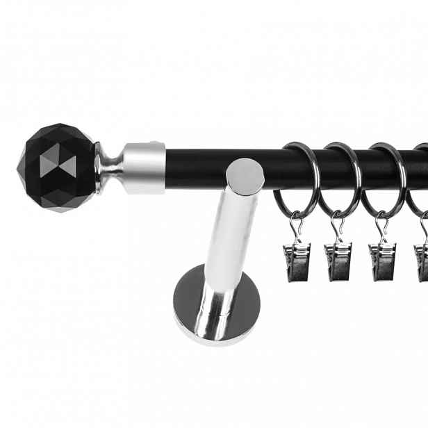 Garnýž I Stylus fi19 160 cm koule crystal chrom/černá
