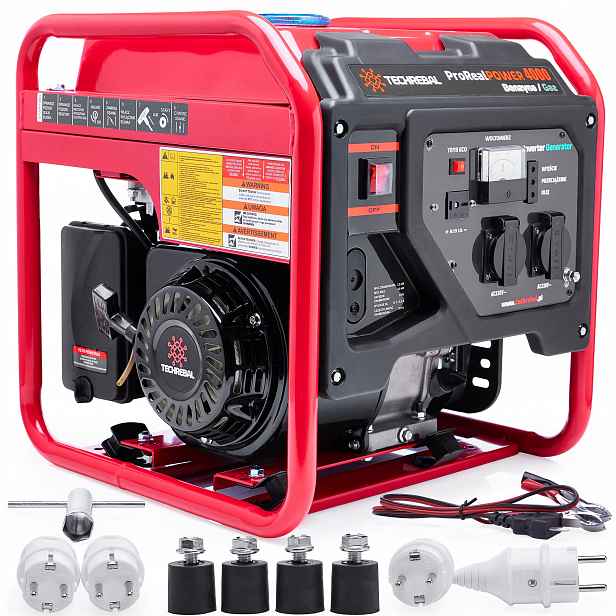Invertorový generátor 3.8 kW Plyn Lpg Benzín Čistá sinusoida 230