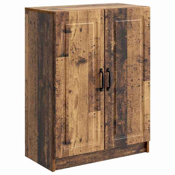 vidaXL Servírovací skříň Staré dřevo 66 x 34,5 x 87 cm