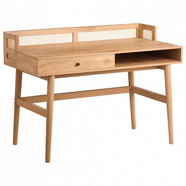 Beliani PSACÍ STŮL Světle hnědý 120/60 cm Noven