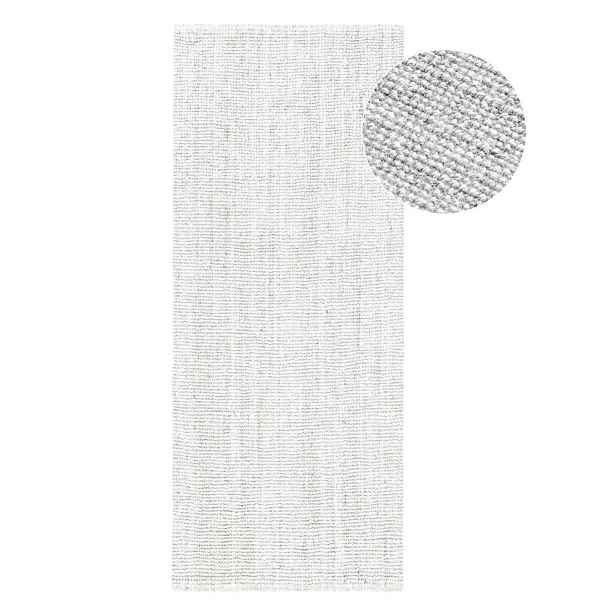 Světle šedý oboustranný/ručně tkaný jutový běhoun 80x200 cm Bouclé Jaipur – Hanse Home