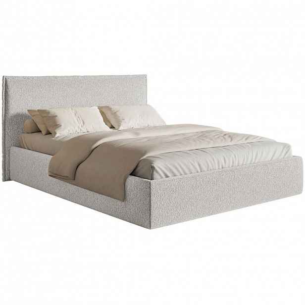 Selsey ČALOUNĚNÁ POSTEL Softie Slim světle šedá ženylka 140x200