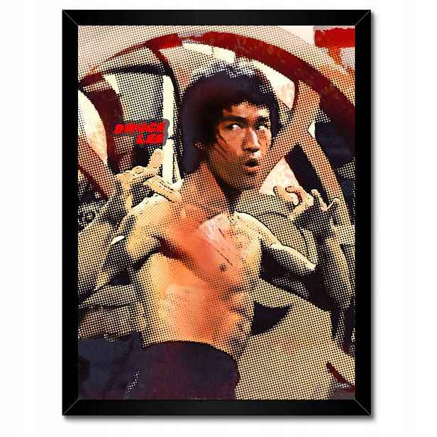 Plakáty v rámu 30x40 Bruce Lee KungFu