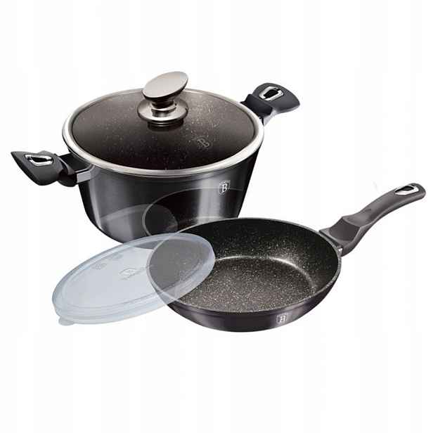 Berlinger Haus Carbon Pro BH7106 Set Hrnec Kuchyňská Pánev Spolehlivá