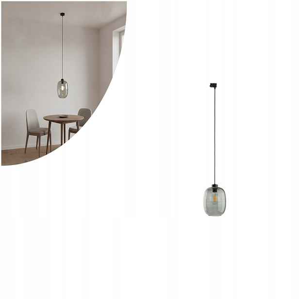 Černá závěsná kolejnicová lampa Tracer Elio moderní nad stůl Tk Lighting