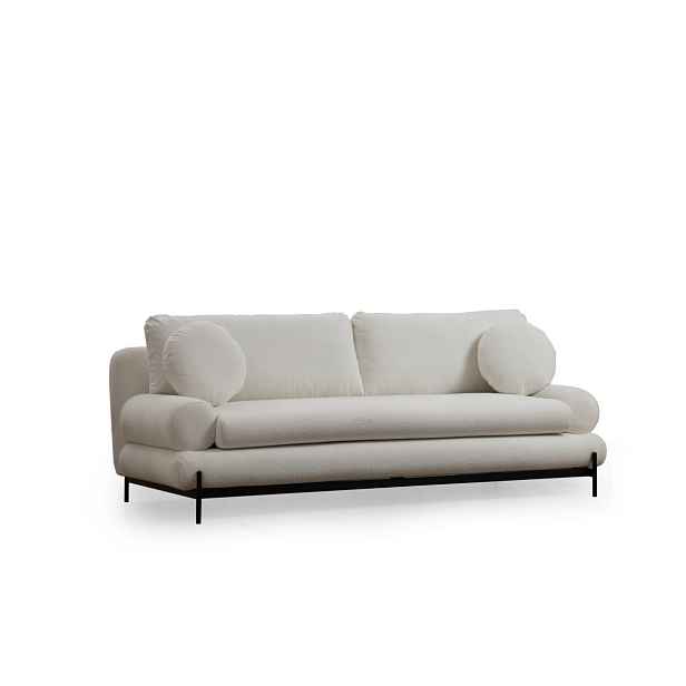 Hanah Home Třímístná pohovka Livorno 230 cm bílá