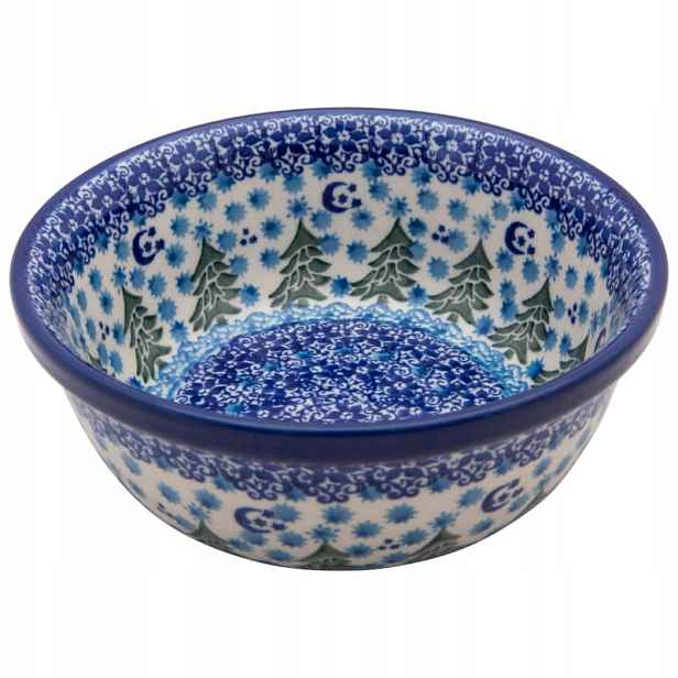 Miska na polévku 16 cm Vánoční Stromky Bolesławiec Misky
