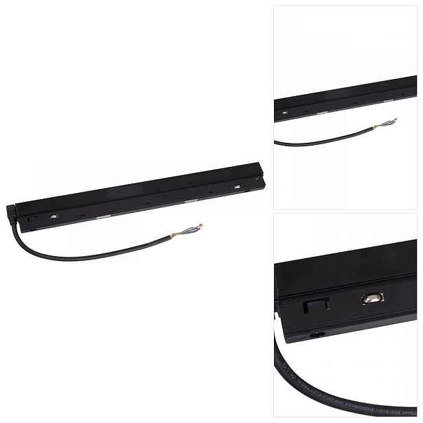 Napájecí zdroj Magnetic Acc černý, bezpečné napájení v obývacím pokoji MaxLight