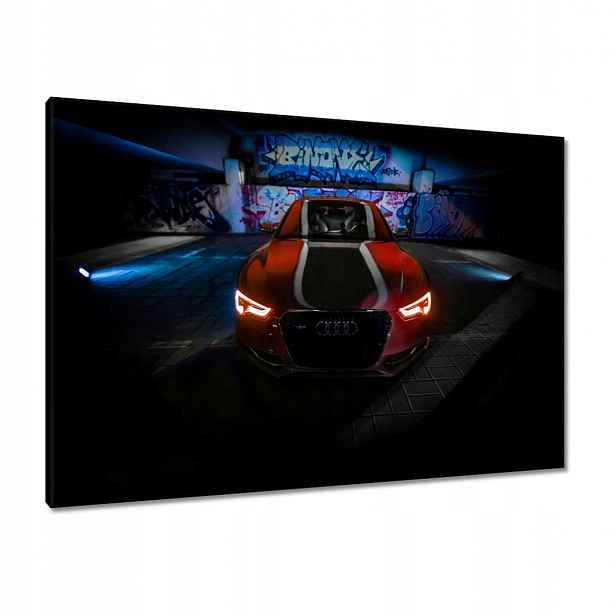 Obrazy 100x70 Červená Audica Audi