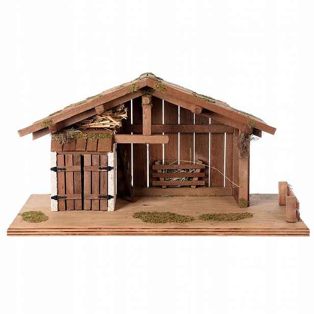Vánoční Betlém *stáj* 60x30x30cm pro figurky o výšce 12-13cm