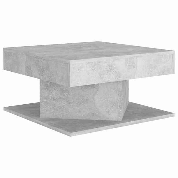 vidaXL Konferenční stolek betonově šedý 57x57x30 cm kompozitní dřevo