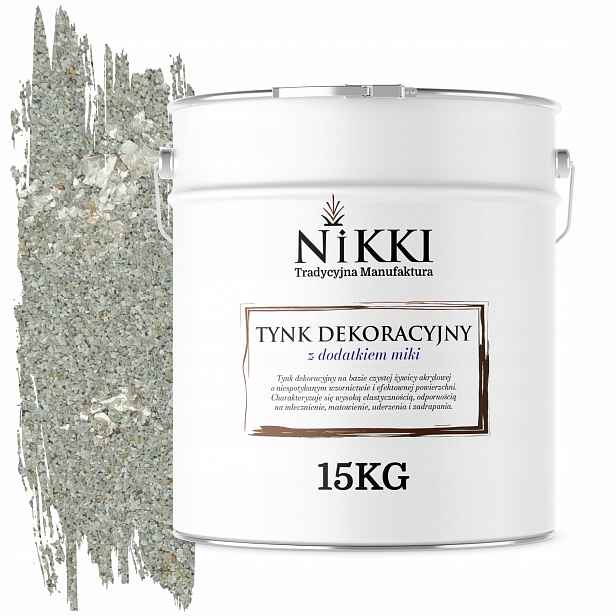 Vnitřní Dekorativní Omítka 15 Kg Šedá Světlá Se Stříbrnou Slídou D901