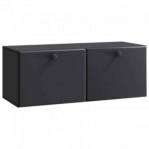 vidaXL Nástěnná TV skříň 78,5 x 31 x 30 cm Černá Kompozitní dřevo