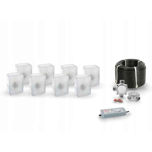 8 x Led nájezdové svítidlo 12V IP68 Bc 14x10 cm