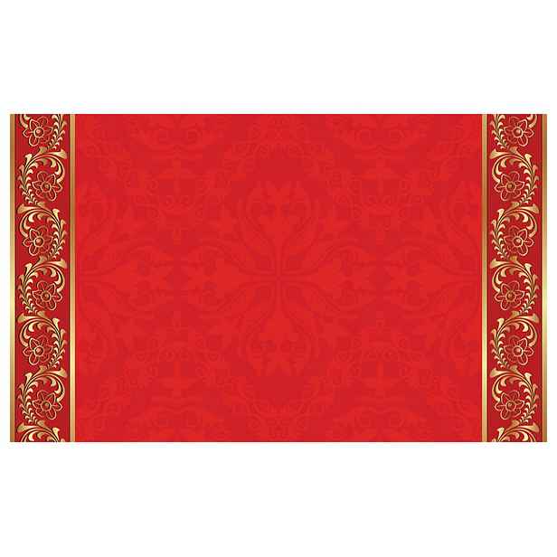Fototapeta Červeno-zlaté květy ornament elegance klasika 250x175 lepidlo