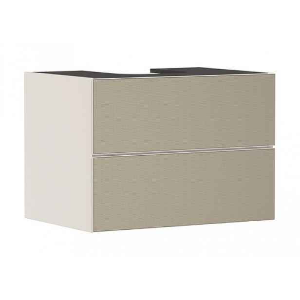 Skříňka pod umyvadlo pod desku Hansgrohe Xevolos E 78x55,5x55 cm písková matná béžová mat 54188390
