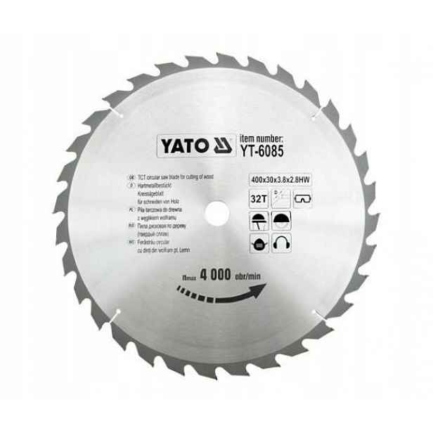 Vidiový kotouč Yato YT-6085 Grd 400x32x30 mm, karbid wolframu