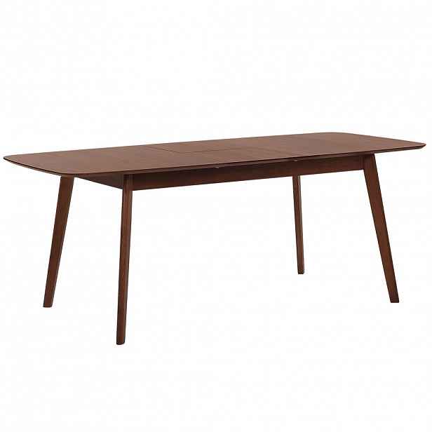 Beliani JÍDELNÍ STŮL 120-150/75/75 cm Tmavě hnědý Obdélníkový Madox