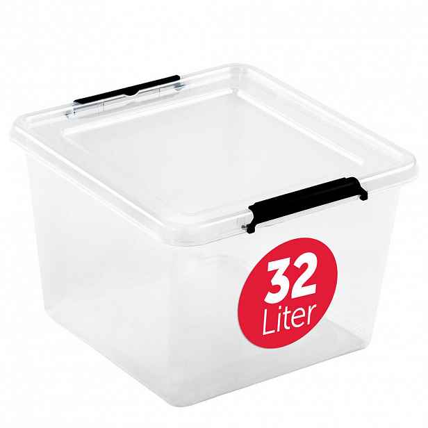 BOXXivo ÚLOŽNÝ box s víkem 32 l – sada 1 ks