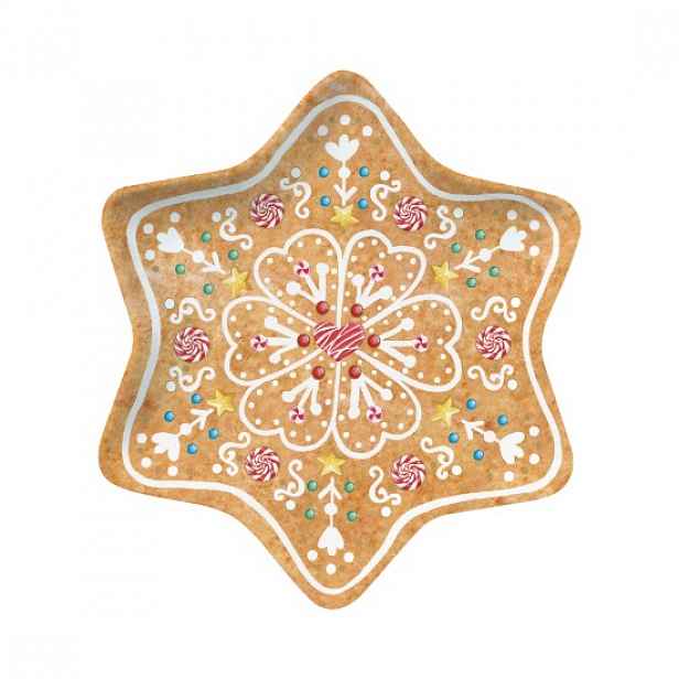 Hvězdicový podnos, porcelán, 22,5 x 22,5 cm, "Sweet Christmas" - Easy