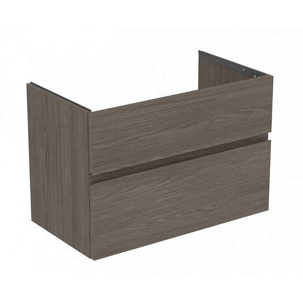 Ideal Standard Finesse - Umyvadlová skříňka, 80x44x55 cm, 2 zásuvky, Dark Elm E3387UR