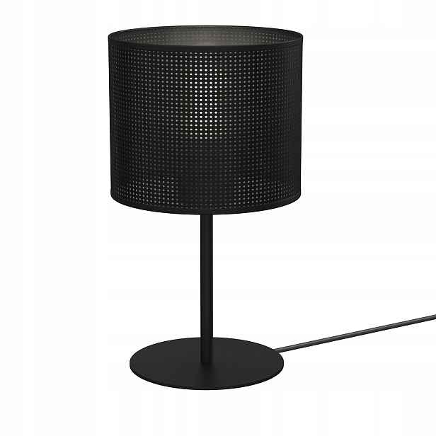 Loftová stolní lampa s černým síťovaným stínítkem do obývacího pokoje ložnice 34 Luminex