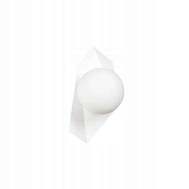 Nástěnné svítidlo Drifton bílé ocel a sklo, 1xE14, 30 cm