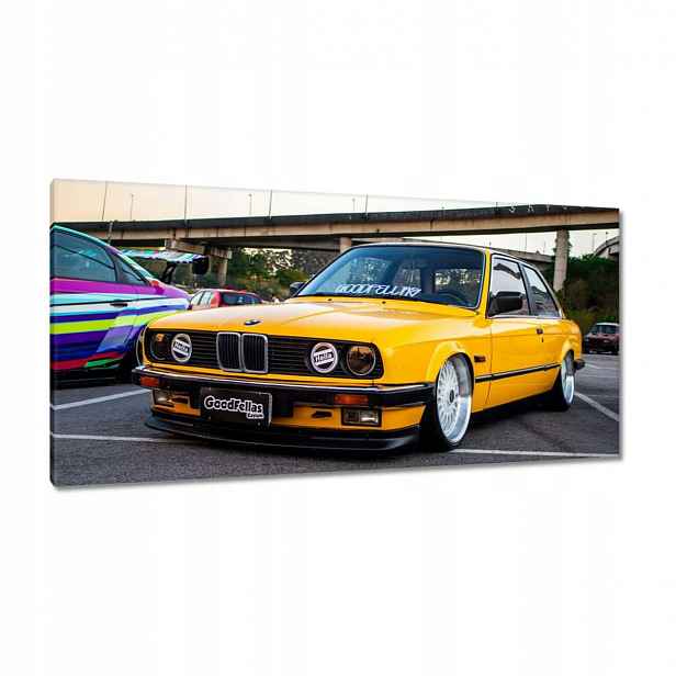 Obrazy 115x55 Žluté Bmw Trojka 3 Půda