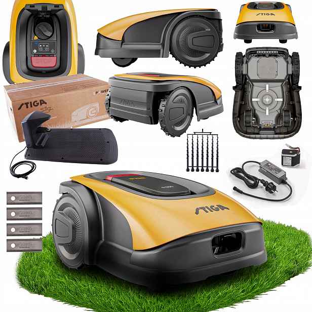 Robotická sekačka Stiga G1200 do 1200 m² akumulátor ePower 5Ah aplikace tichá