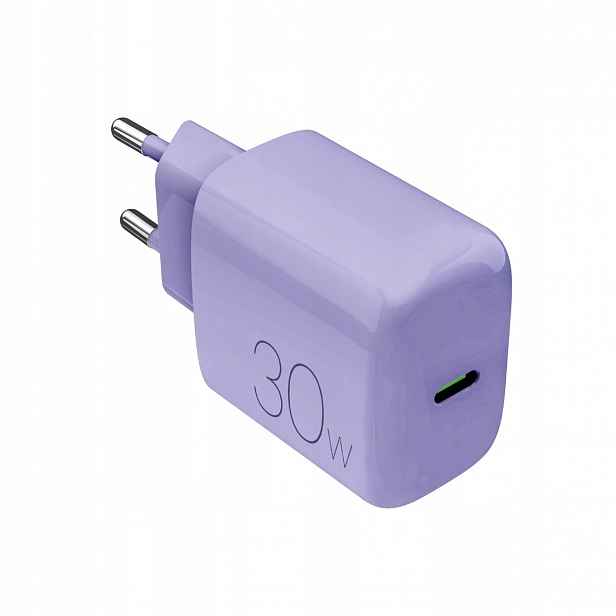 Síťová nabíječka Puro Pro Lite 30W Usb-c fialová