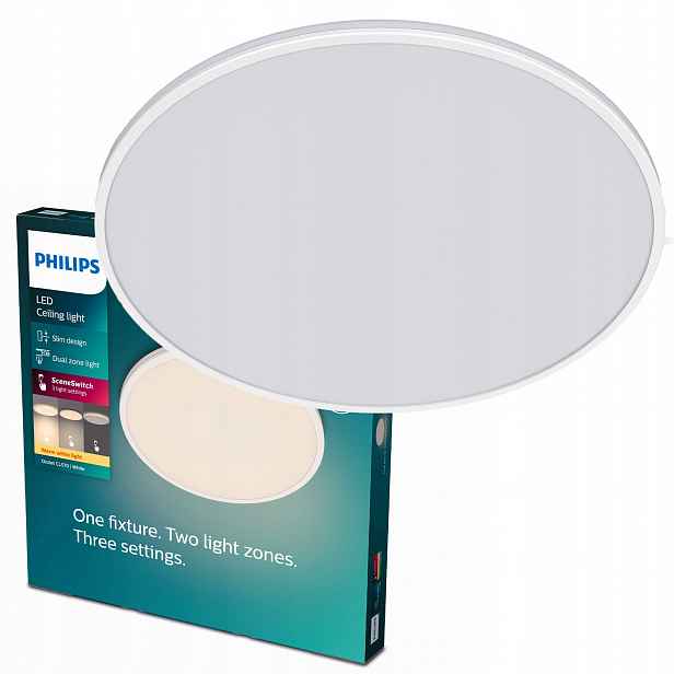 Stropní Svítidlo Stropní Svítidlo Led 36W 3600lm 2700K SceneSwitch Bílá Ozziet Philips