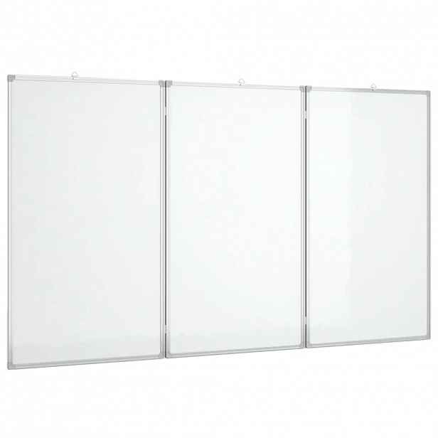 vidaXL Magnetická tabule rozkládací 120 x 80 x 1,7 cm hliník